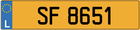 Trailer License Plate